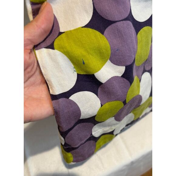 Girl's Mini Boden Cap Sleeve Purple Dot Print Cotton Summer Dress - Picture 4 of 4